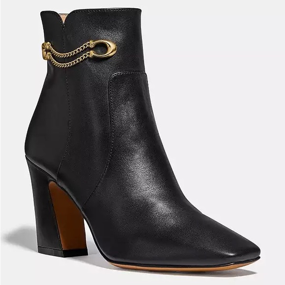 Coach Tessa Logo Chain Bootie - Picture 1 of 4
